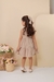 Vestido Encanto de Natal Nude - MimusBi Moda Infantil 