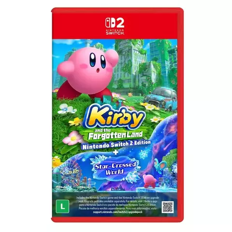 Jogo Kirby and the Forgotten Land + Star-Crossed World Switch 2 (Mídia Física) - comprar online