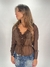 blusa vintage marrom - merch bazar