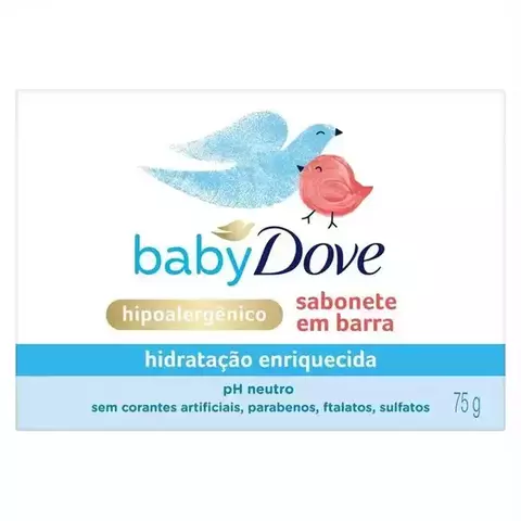 Sabão em barra Dove Hidratação Enriquecida Baby de 75 g