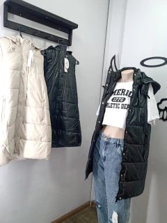 maxi chaleco cuero 80/60 - Bella Arias