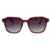 Óculos de Sol Feminino Quadrado Acetato Vinho Modelo T - comprar online