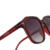 Óculos de Sol Feminino Quadrado Acetato Vinho Modelo T na internet