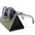 Óculos de Sol Hexagonal Feminino Marrom Tartaruga Modelo Push