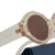 Óculos de Sol Oval Feminino Polarizado Acetato Rosa Modelo Kate - comprar online