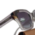 Imagem do óculos de sol polarizado feminino hexagonal acetato premium azul modelo agulha