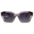óculos de sol polarizado feminino hexagonal acetato premium azul modelo agulha
