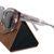 óculos de sol polarizado feminino hexagonal acetato premium azul modelo agulha - comprar online