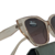 Óculos de Sol Polarizado Gatinha Acetato Premium Bege Transparente Modelo Ocean - comprar online