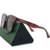 Óculos de Sol Quadrado Acetato Premium Marrom Modelo Pipa na internet