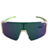 Óculos Esportivo Branco com Preto com Lente Espelhada Verde Modelo Running - comprar online
