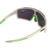Óculos Esportivo Branco com Preto com Lente Espelhada Verde Modelo Running - loja online