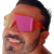 Imagem do Óculos Esportivo Rosa com Lente Espelhada Rosa Modelo Running