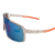 Óculos Esportivo Transparente com Laranja com Lente Azul Espelhada Modelo Running - Óculos de Sol Mhandala - Estilo e Proteção