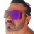 Óculos Polarizado Esportivo Máscara Roxo com Verde Lente Flexível Roxa Espelhada Modelo V8 - comprar online