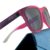 Óculos Esportivo Polarizado Rosa com Roxo com Lente Roxa Espelhada Modelo Running na internet