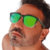Óculos Esportivo Polarizado Verde Degradê com Lente Verde Espelhada Modelo Running - comprar online