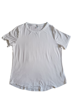REMERA OLD NAVY TALLE L BLANCA, MODELO LUXE