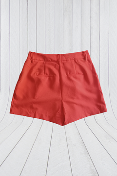 SHORT NINE WEST TALLE 6, COLOR ROJO CON BOLSILLOS - comprar online