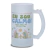 Caneca Chopp Divertida Sou Calmo Vidro Jateado 475ml na internet