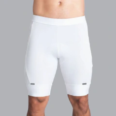 Bermuda Masculina branca Compressão corrida