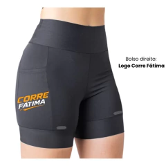 SHORT FEMININO COMPRESSÃO CORRIDA - GBV RUNNERS/ CORRE FÁTIMA - comprar online