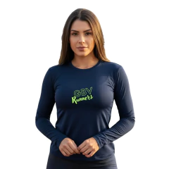 Blusa térmica GBV Runners Feminina UV50+ Manga Longa - ARY MODA FITNESS