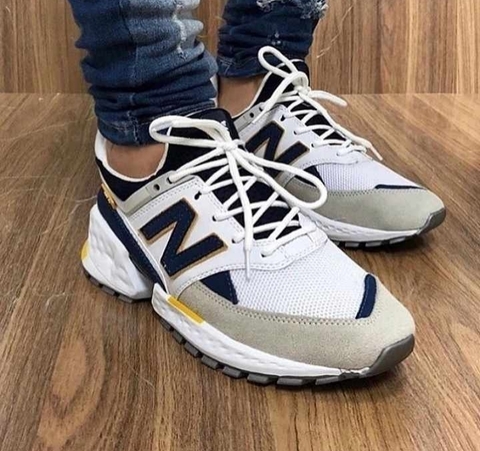 New Balance Branco c/ Cinza e Preto