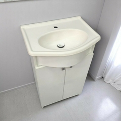Vanitory De Melamina 50cm + Bacha Marmol Sintetico