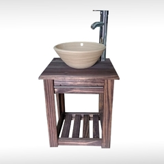 Vanitory Pino Colgante 40 Cm + Cuenco + Griferia - comprar online
