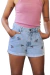 SHORT BORDADO PASSAROS - Delpaz jeans - Para meninas cheias de si : ) 