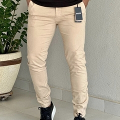 Calça Sarja Hugo Boss Bege