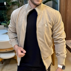 Jaqueta Suede Ralph Lauren Bege Claro