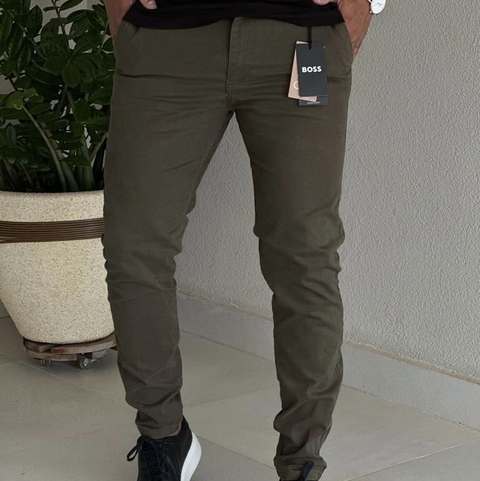 Calça Sarja Verde Militar