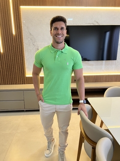 Camisa Polo RL Verde Claro - comprar online