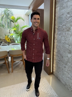 Camisa Social RL Xadrez Vermelha - comprar online
