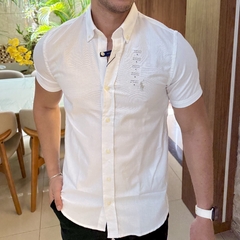 Camisa Social RL Branca Manga Curta