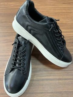 Tenis em Couro Phor - Preto na internet