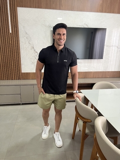 Camisa Polo Hugo Boss Preta - comprar online