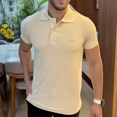 Camisa Polo Lacoste Bege Claro