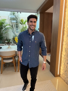 Camisa Social RL Flanelada Azul - comprar online