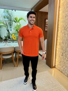 Camisa Polo Lacoste Laranja - comprar online