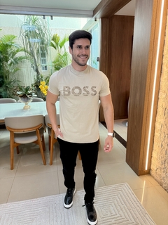 Camiseta Hugo Boss Bege na internet