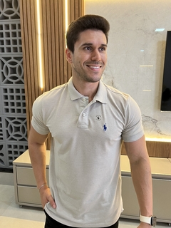 Camisa Polo RL Cinza Claro - comprar online