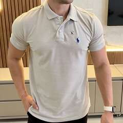 Camisa Polo RL Cinza Claro