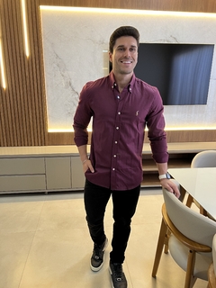 Camisa Social RL Vinho - comprar online