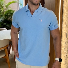 Camisa Polo RL Azul Claro