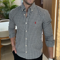 Camisa Social RL Xadrez Preta