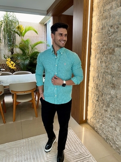 Camisa Social RL Xadrez Verde - comprar online