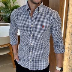 Camisa Social RL Xadrez Azul